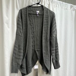 Alya grey cardigan sweater.  Size large